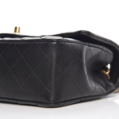 Chanel Lambskin Quilted Mini Rectangular Flap Black 12 of 13