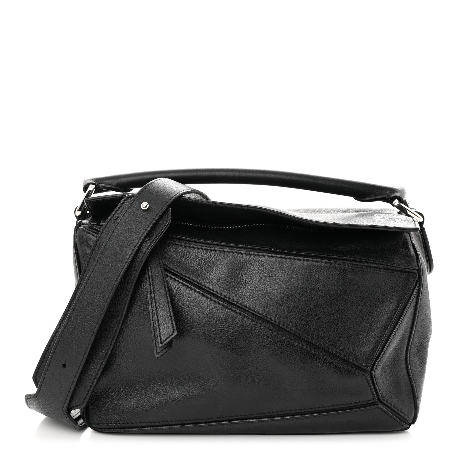 Loewe Calfskin Small Puzzle Bag Black 1 of 12