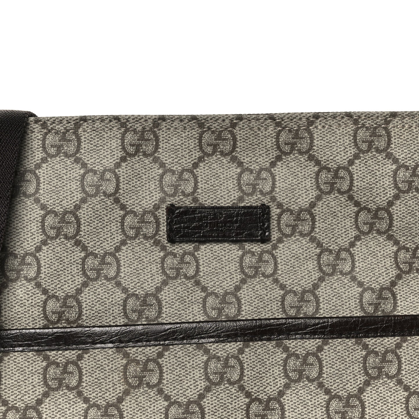 GG Plus Monogram Medium Flat Messenger Bag Dark Brown