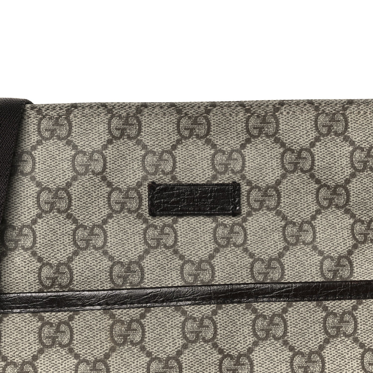Gucci GG Plus Monogram Medium Flat Messenger Bag Dark Brown 8 of 10