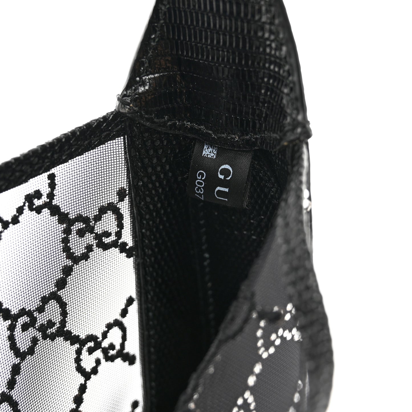 Lizard Mesh GG Crystals Mini Jackie 1961 Black