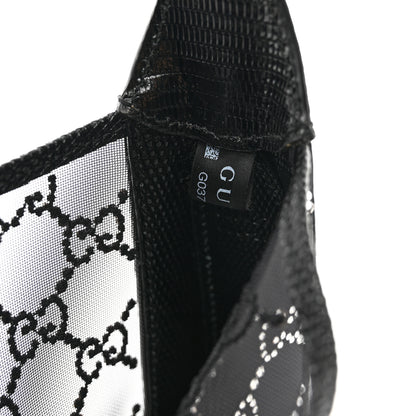 Gucci Lizard Mesh GG Crystals Mini Jackie 1961 Black 7 of 9