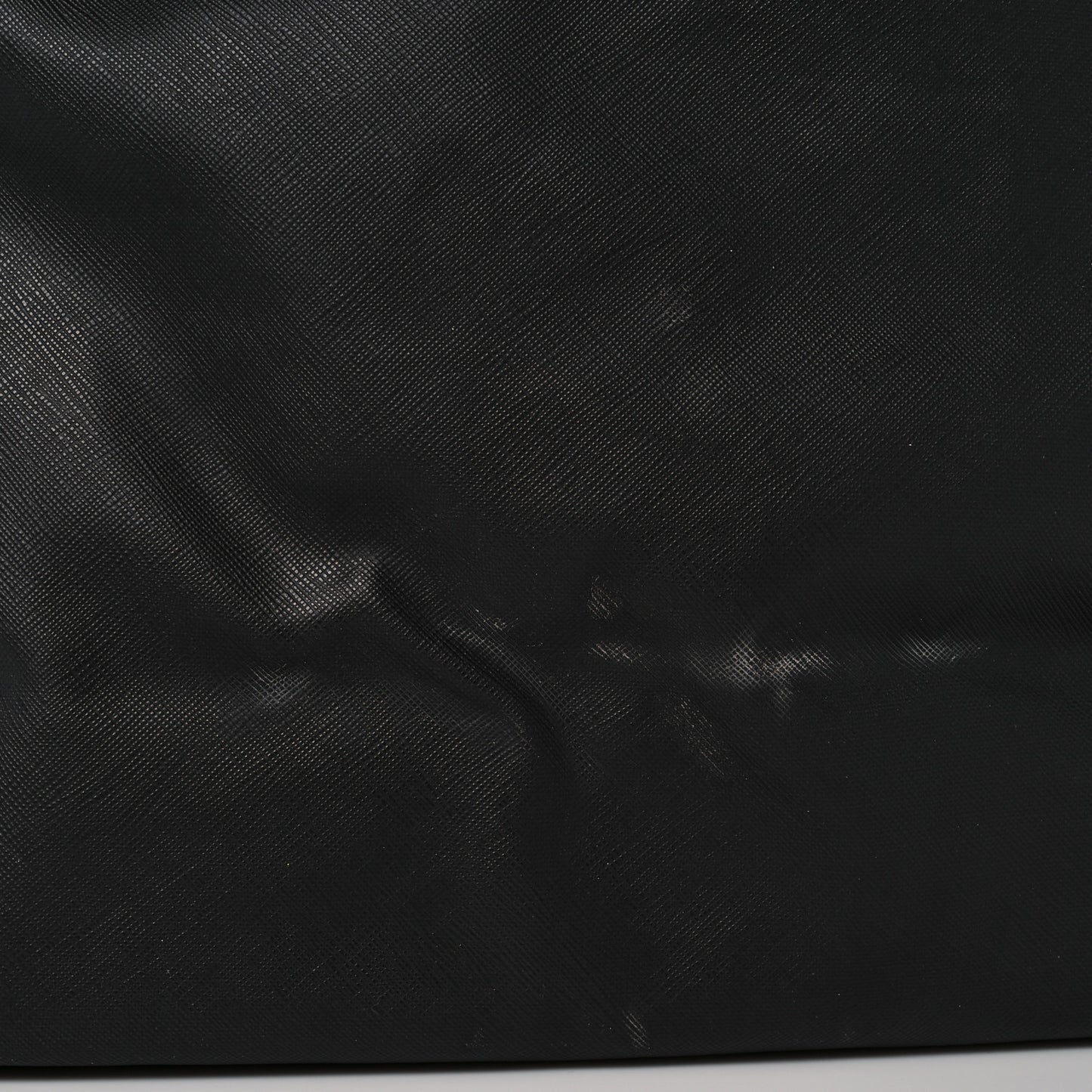 Textured Coated Canvas Rottweiler Pint Large Antigona Tote Black