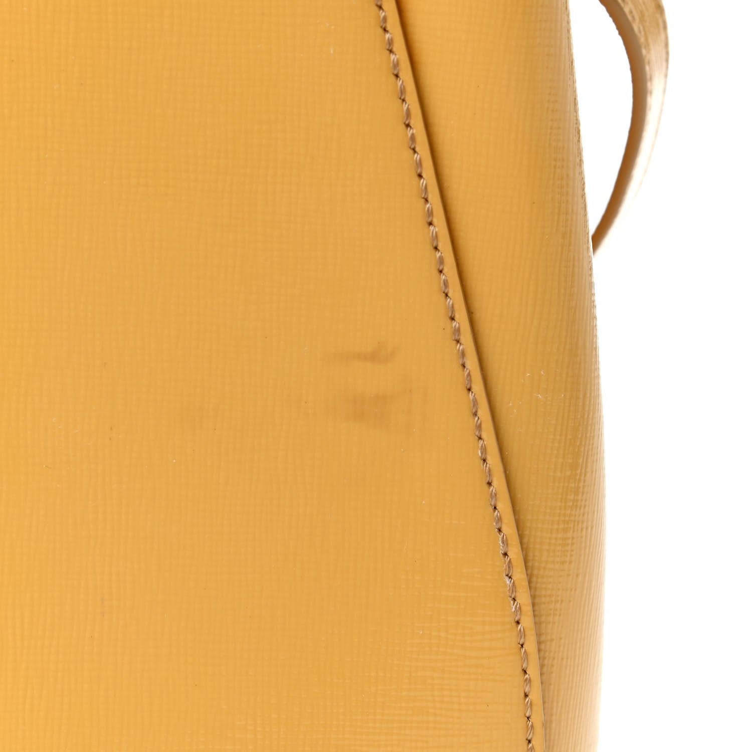 Fendi Vitello Vernice Camoscio Petite 2Jours Tote Alchemy Yellow 5 of 7