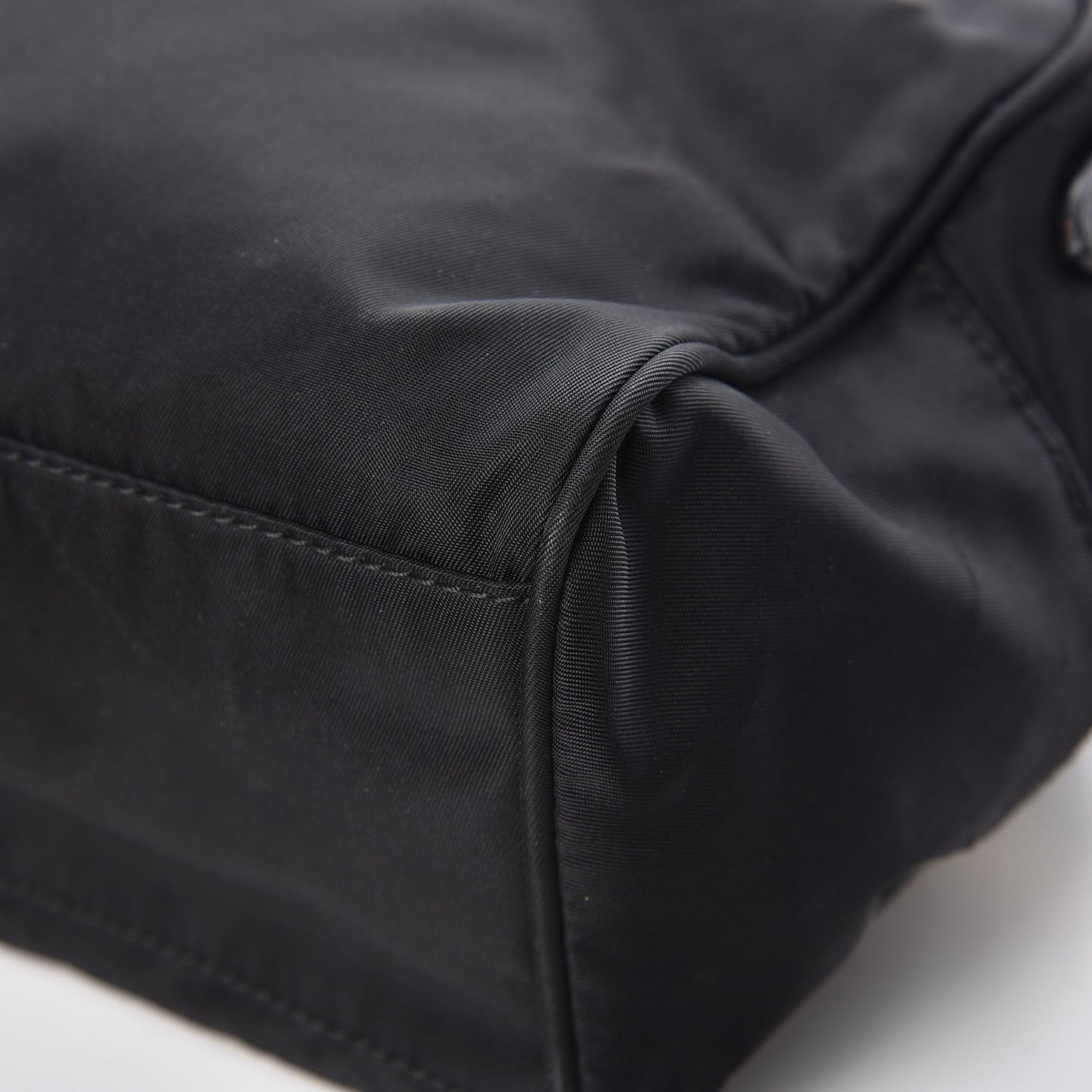 Nylon Fiocco Mini Bowler Black