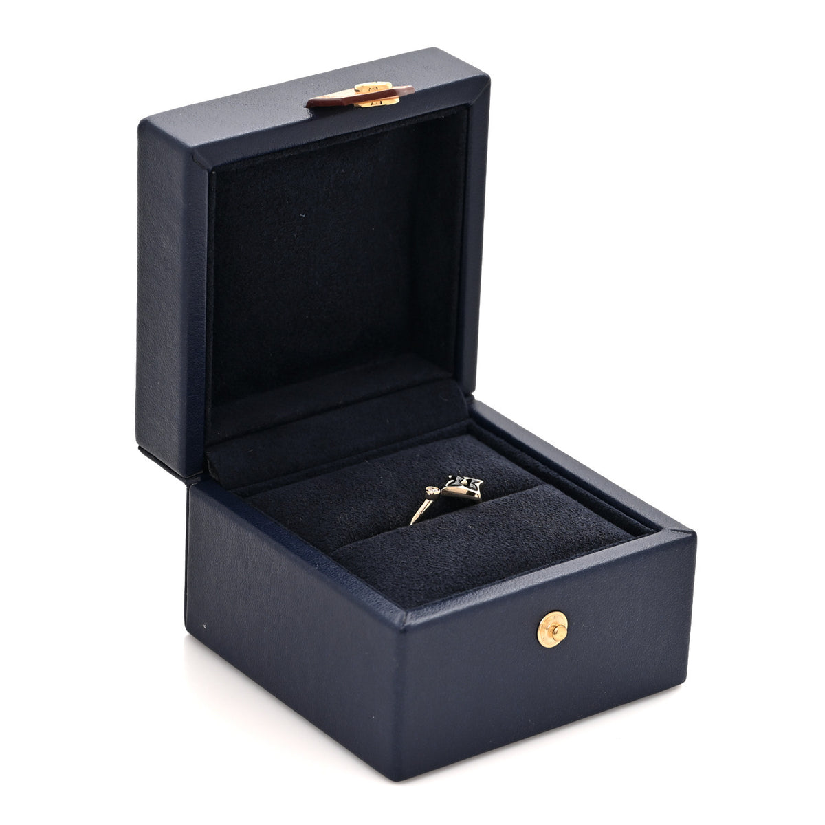 Louis Vuitton 18K Yellow Gold Diamond Black Onyx Mini Color Blossom Star Ring 54 7 5 of 5