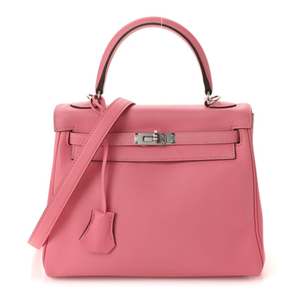 Hermes Swift Kelly Retourne 25 Rose Azalee 1 of 9