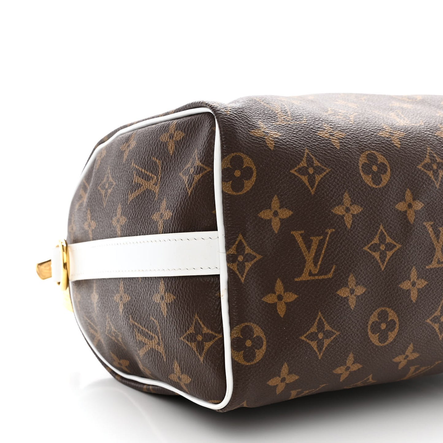 Monogram LV Match Speedy Bandouliere 25 White