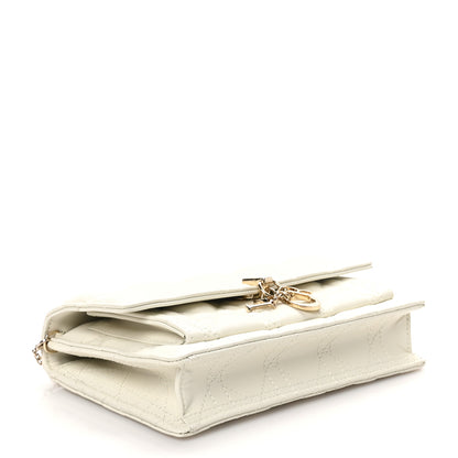 Christian Dior Lambskin Cannage Chain My Dior Daily Chain Pouch Latte 4 of 10