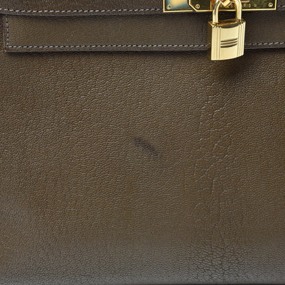 Hermes Chevre De Coromandel Kelly Retourne 32 Vert Bronze 46 of 50