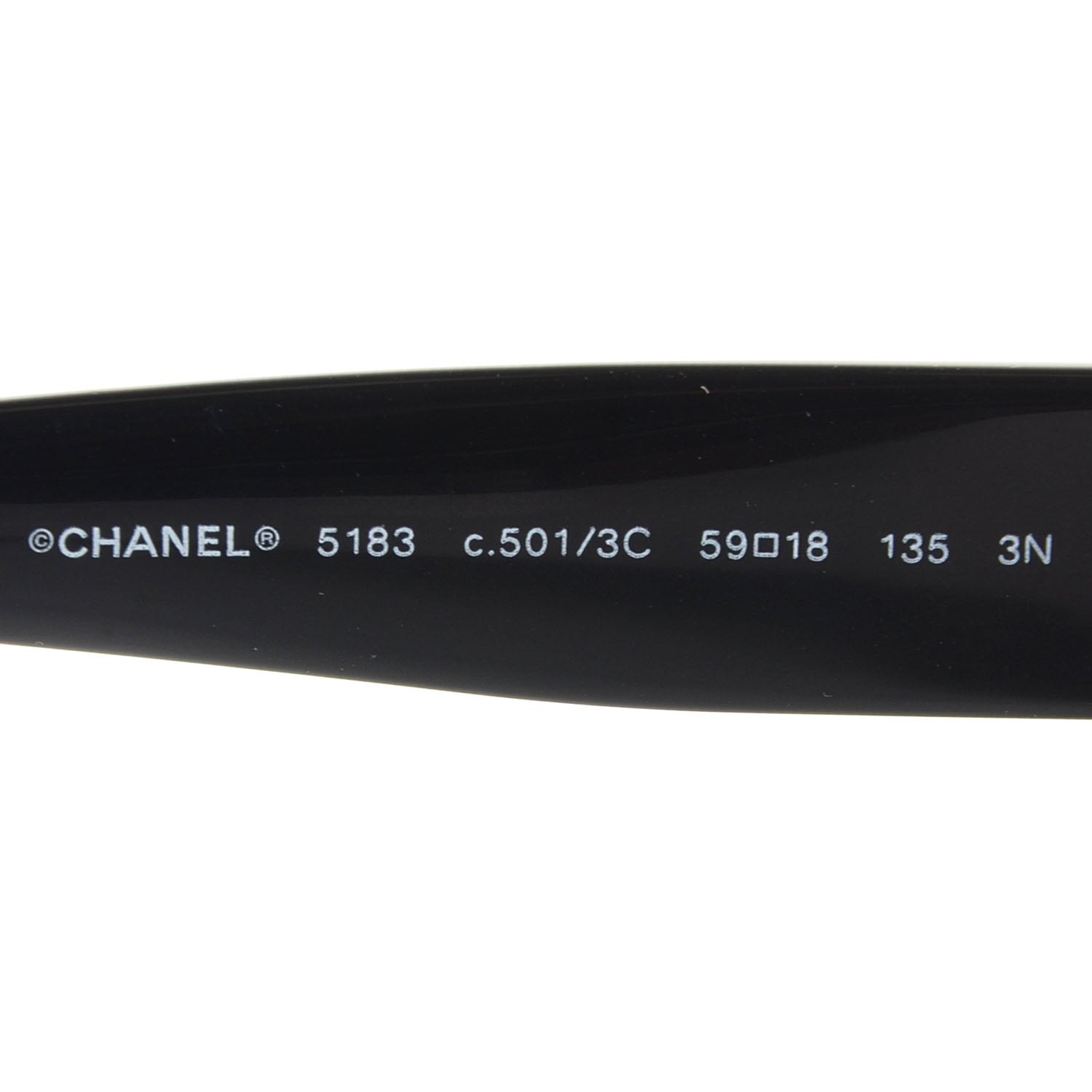 Chanel CC Logo Sunglasses 5183 Black 4 of 5