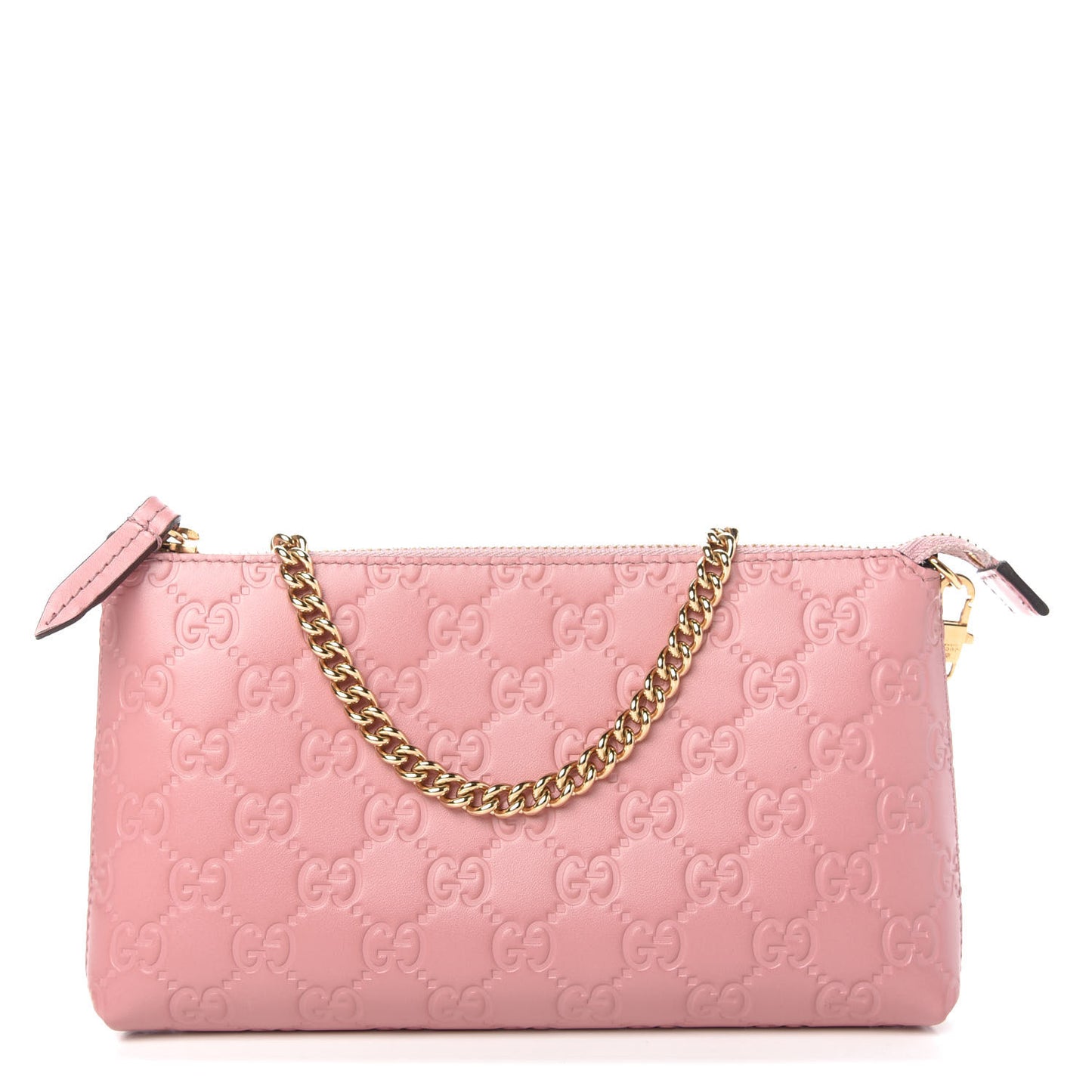 Guccissima Signature Wrist Wallet Rose Baby Candy