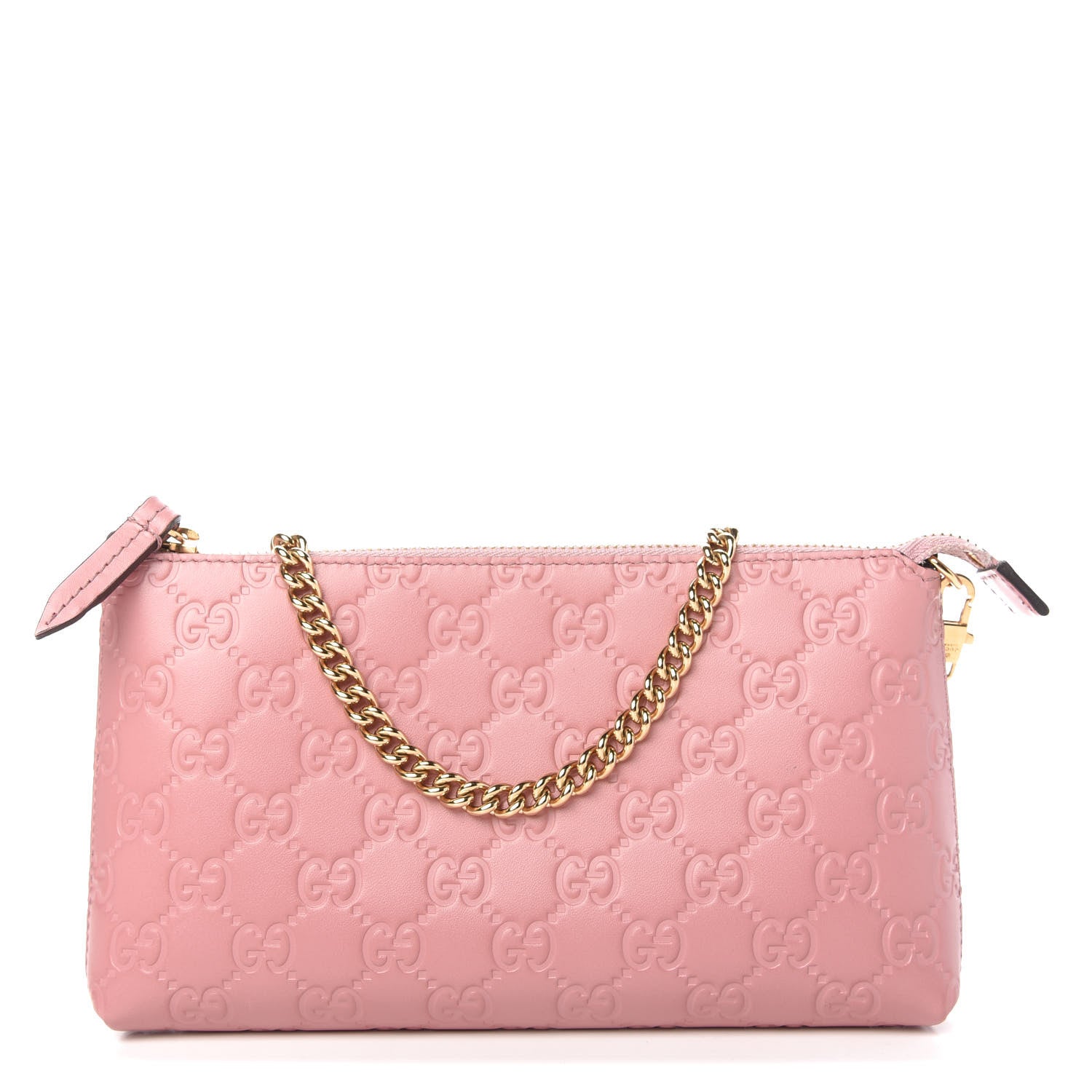 Gucci Guccissima Signature Wrist Wallet Rose Baby Candy 1 of 11