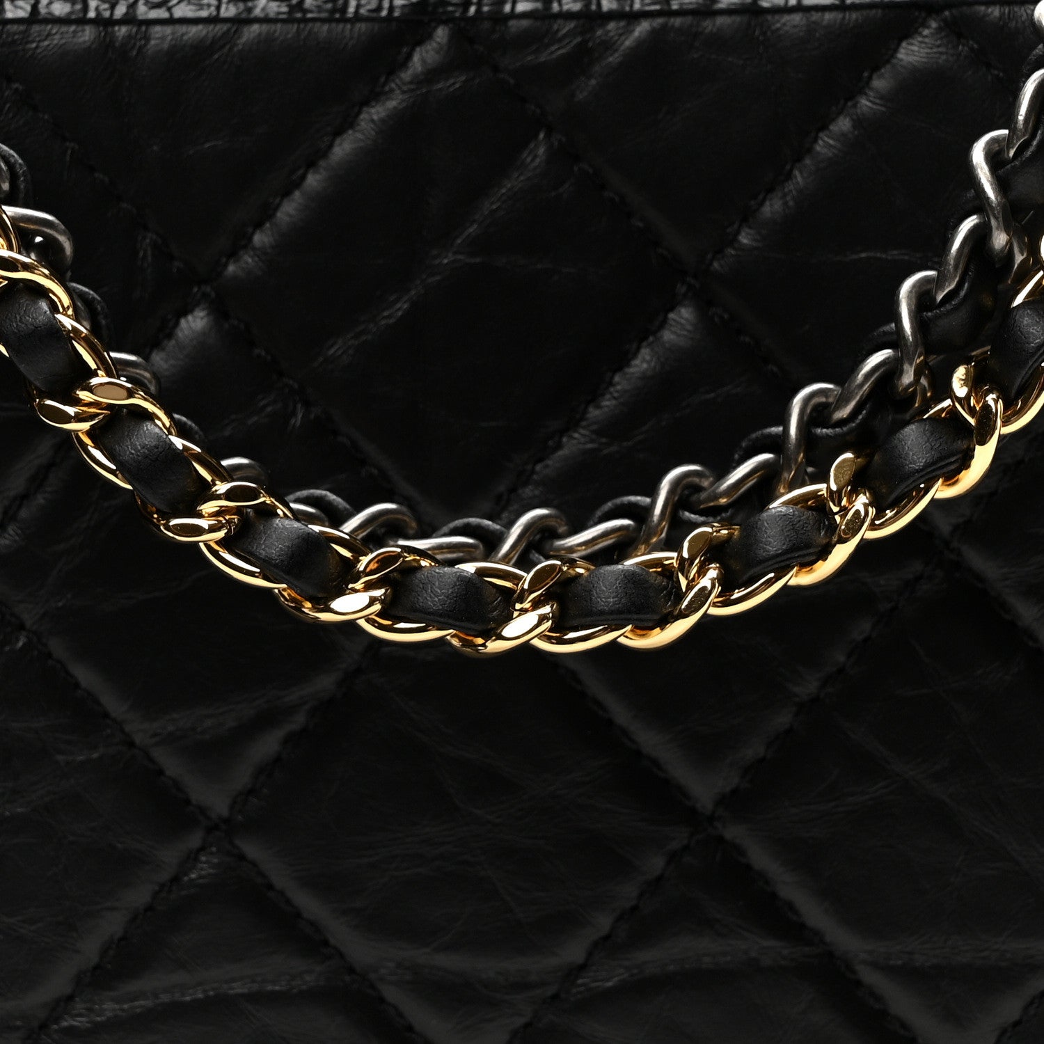Chanel Aged Calfskin Quilted Small Gabrielle Hobo Black 8 of 11