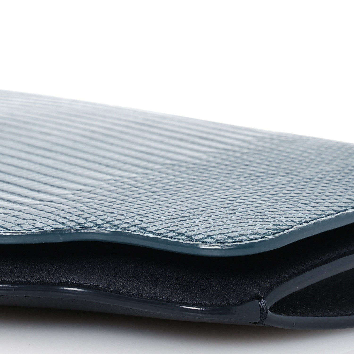 Loro Piana Lizard Crocodile Sesia Clutch Green Black Purple