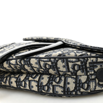Christian Dior Oblique Saddle Bag Blue 10 of 10