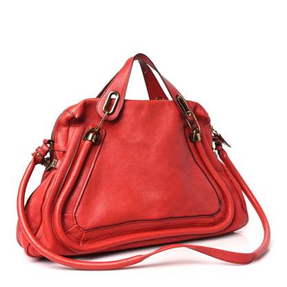 Chloe Calfskin Large Paraty Orange Mechanic 3 of 13