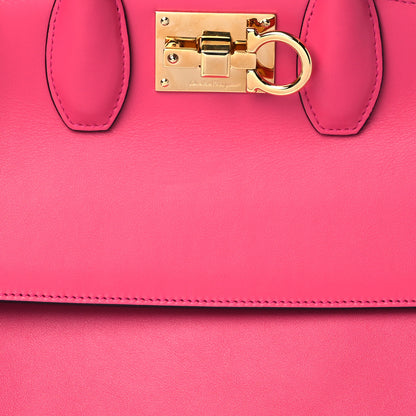 Salvatore Ferragamo Calfskin Medium Studio Bag Hot Pink 7 of 9