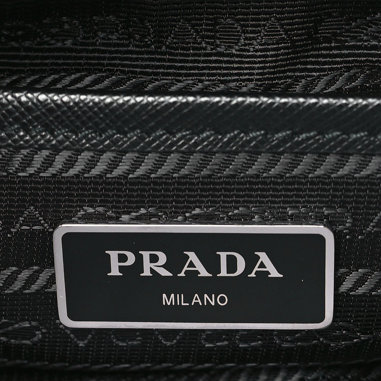 Prada Tessuto Nylon Saffiano Small Backpack Black 6 of 8