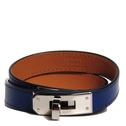 Hermes Swift Kelly Double Tour Bracelet Small Bleu Saphir 1 of 8