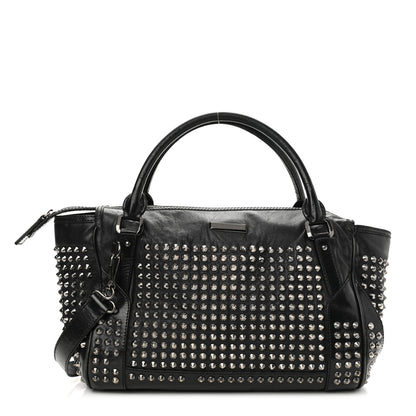 Burberry Lambskin Studded Small Edenham Satchel Black 1 of 22