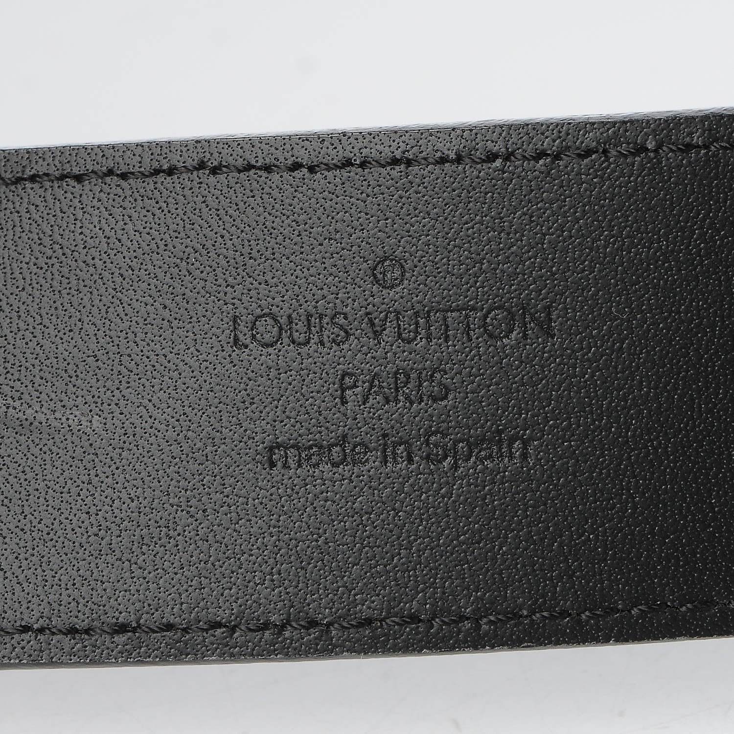 Louis Vuitton Calfskin Belt 95 38 Black 6 of 7