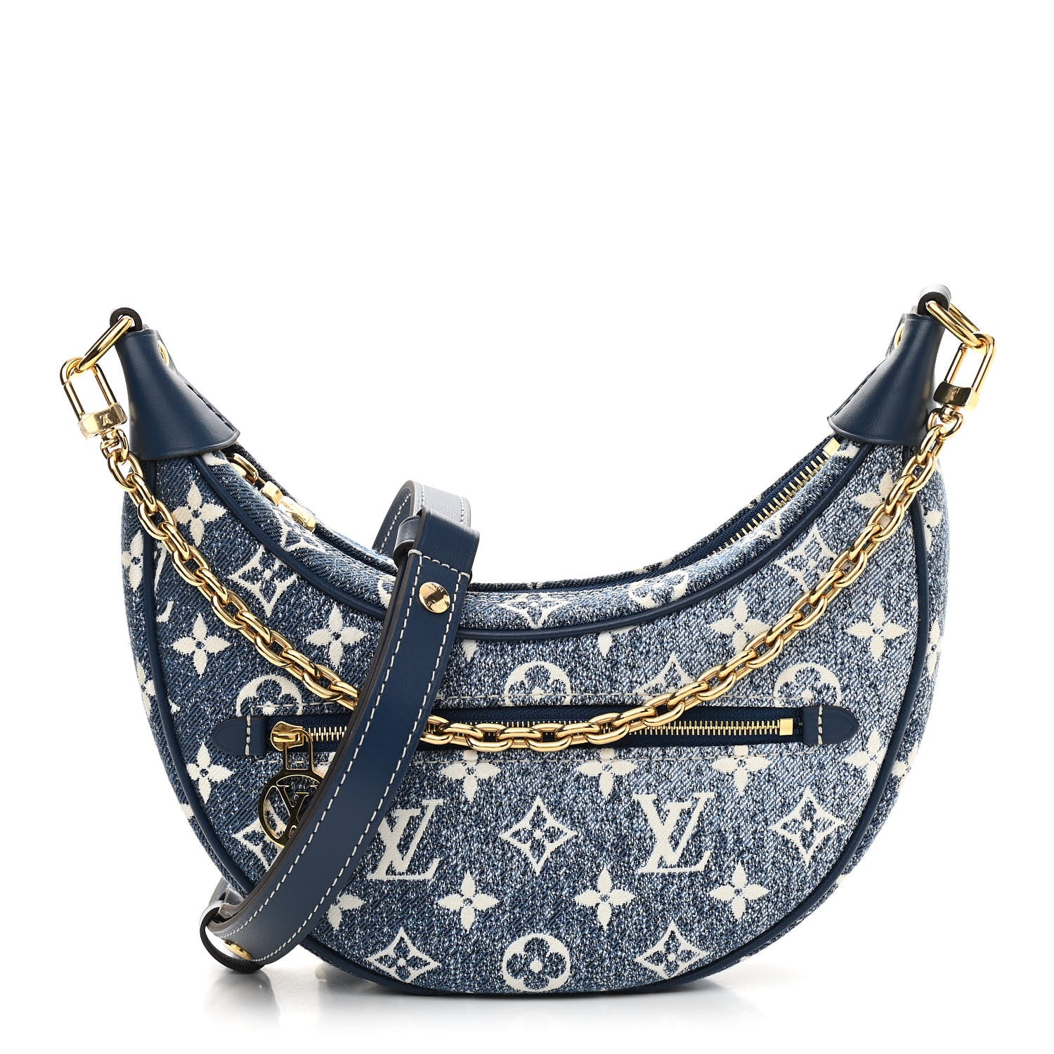 Louis Vuitton Monogram Jacquard Denim Loop Bleu 1 of 9