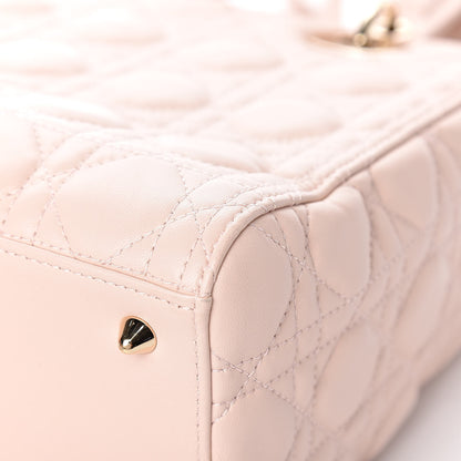 Christian Dior Lambskin Cannage Medium Lady Dior Light Pink 12 of 18