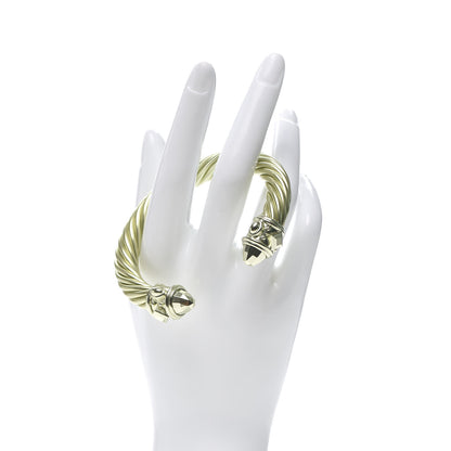 David Yurman Aluminum Renaissance 10mm Cable Bracelet Champagne 2 of 6