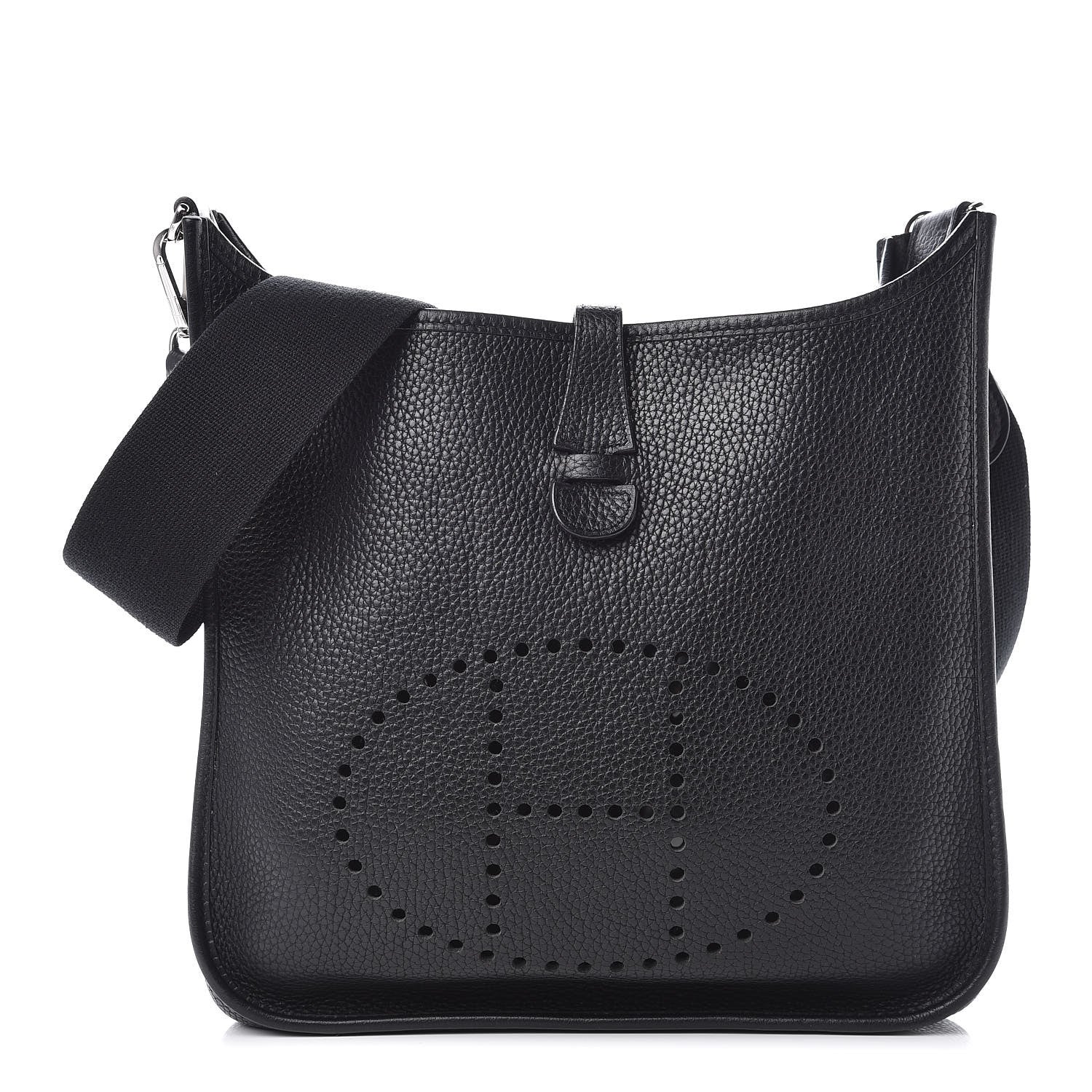 Hermes Taurillon Clemence Evelyne PM Black 1 of 9