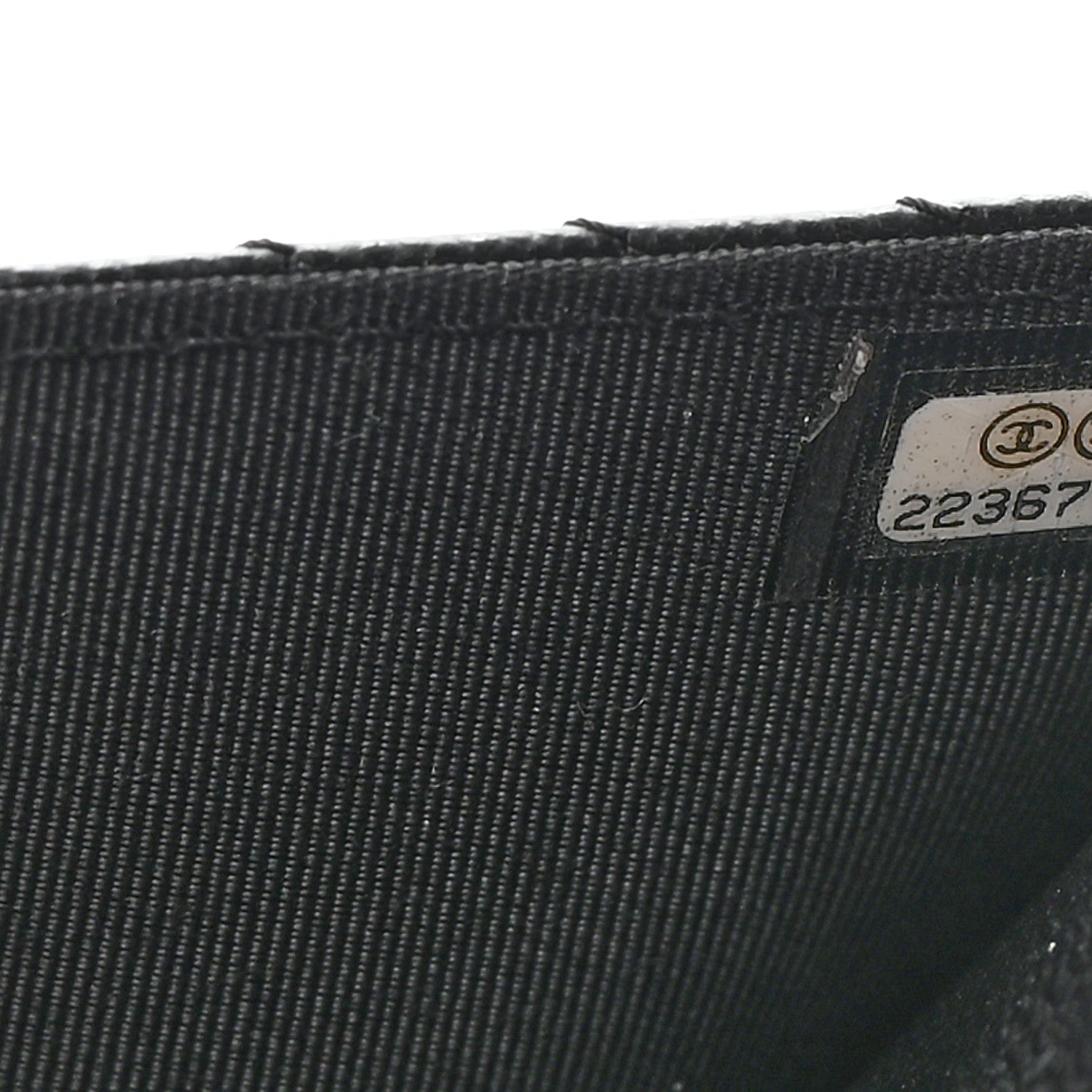Chanel Caviar Chevron Quilted Wallet On Chain WOC Black 8 of 15