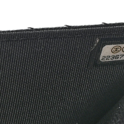 Chanel Caviar Chevron Quilted Wallet On Chain WOC Black 8 of 15