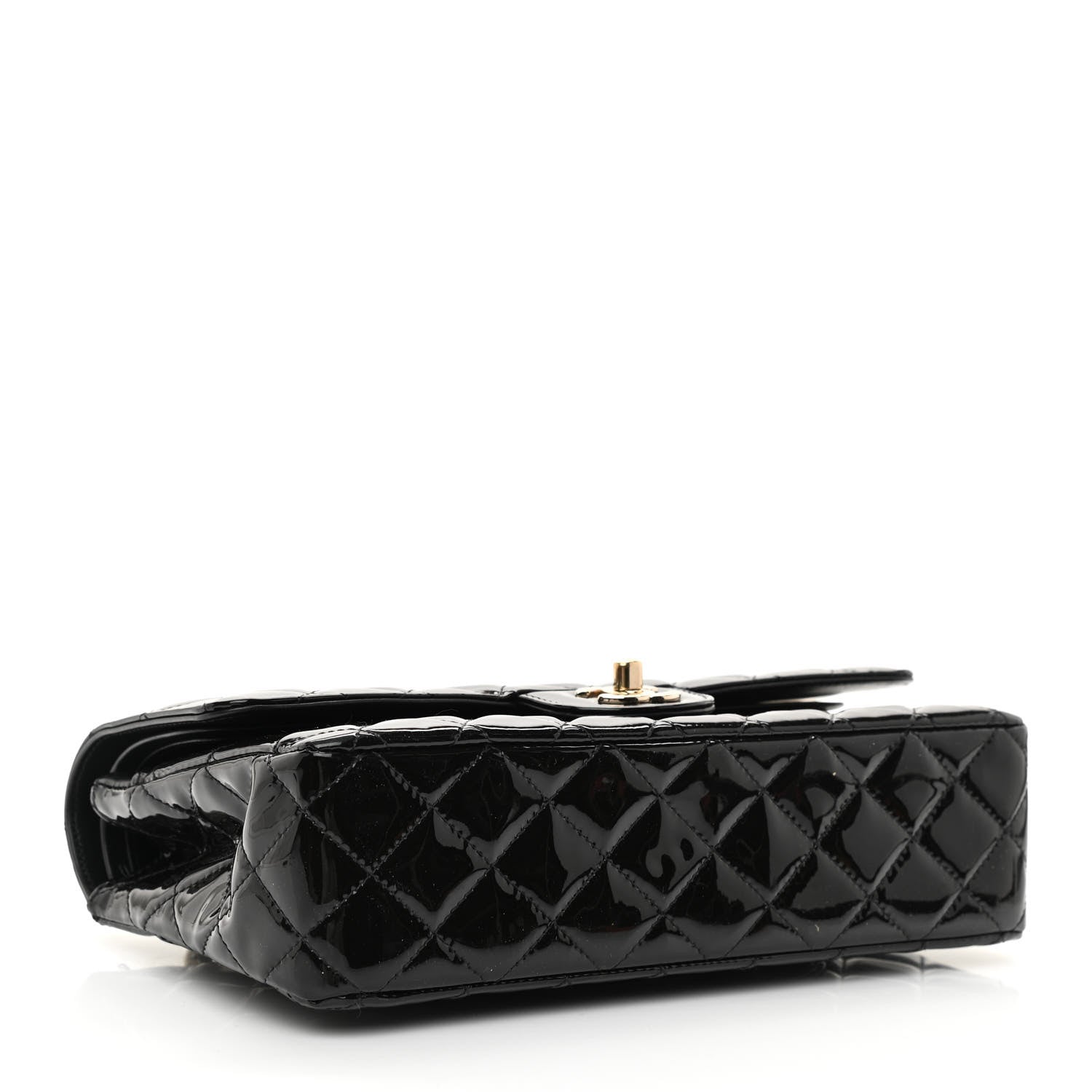 Chanel Patent Quilted Medium Double Flap Black 4 of 12