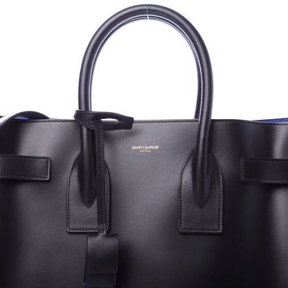 Saint Laurent Calfskin Small Sac De Jour Black Blue Majorelle 10 of 10