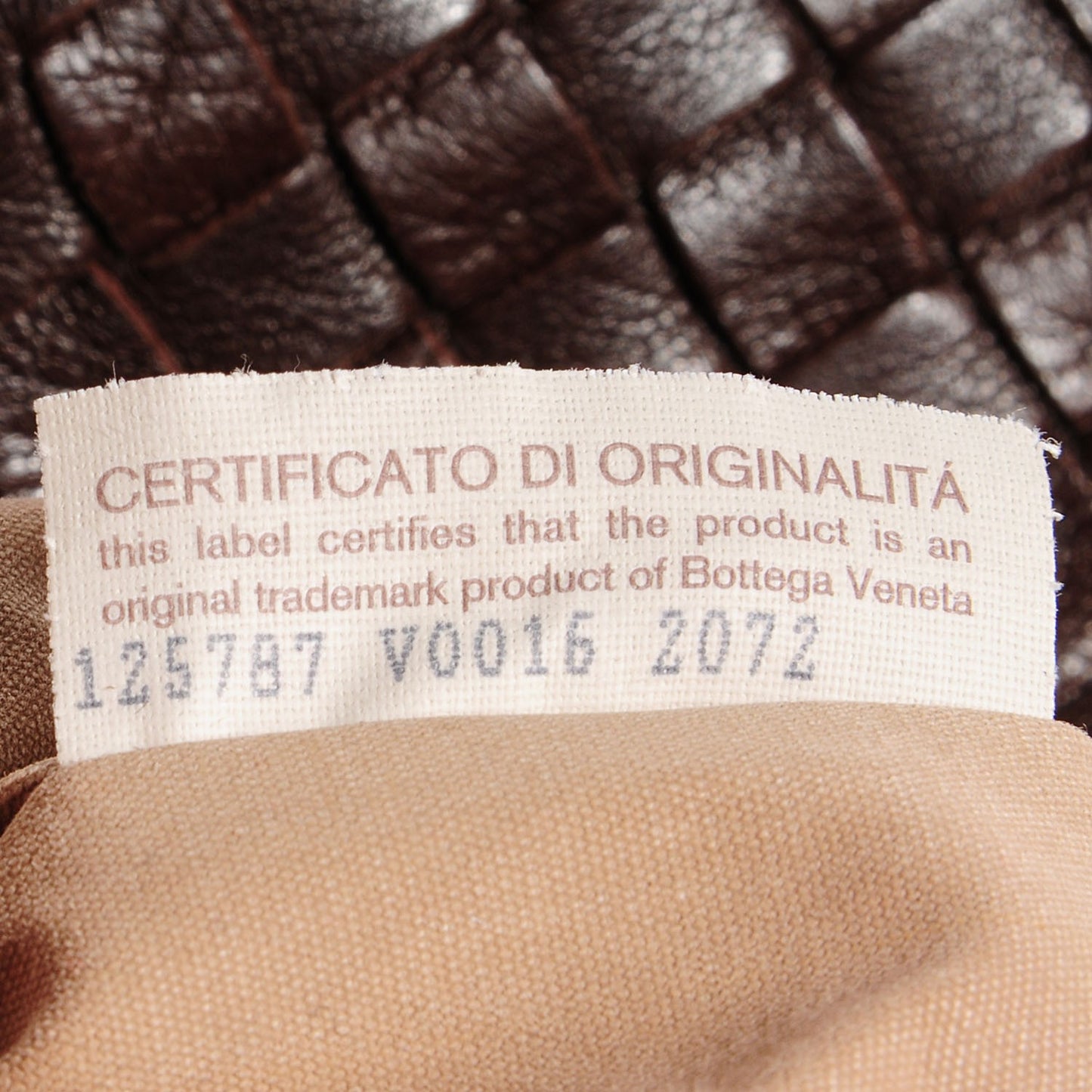 Nappa Intrecciato Medium Campana Ebano