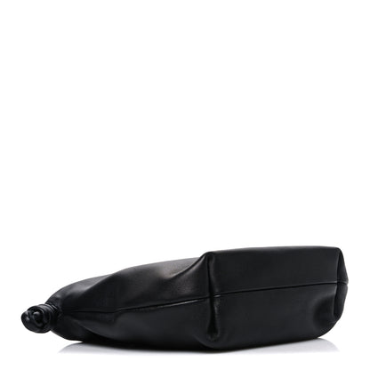 Loewe Mellow Nappa Donut Chain Mini Flamenco Knot Clutch Black 4 of 7