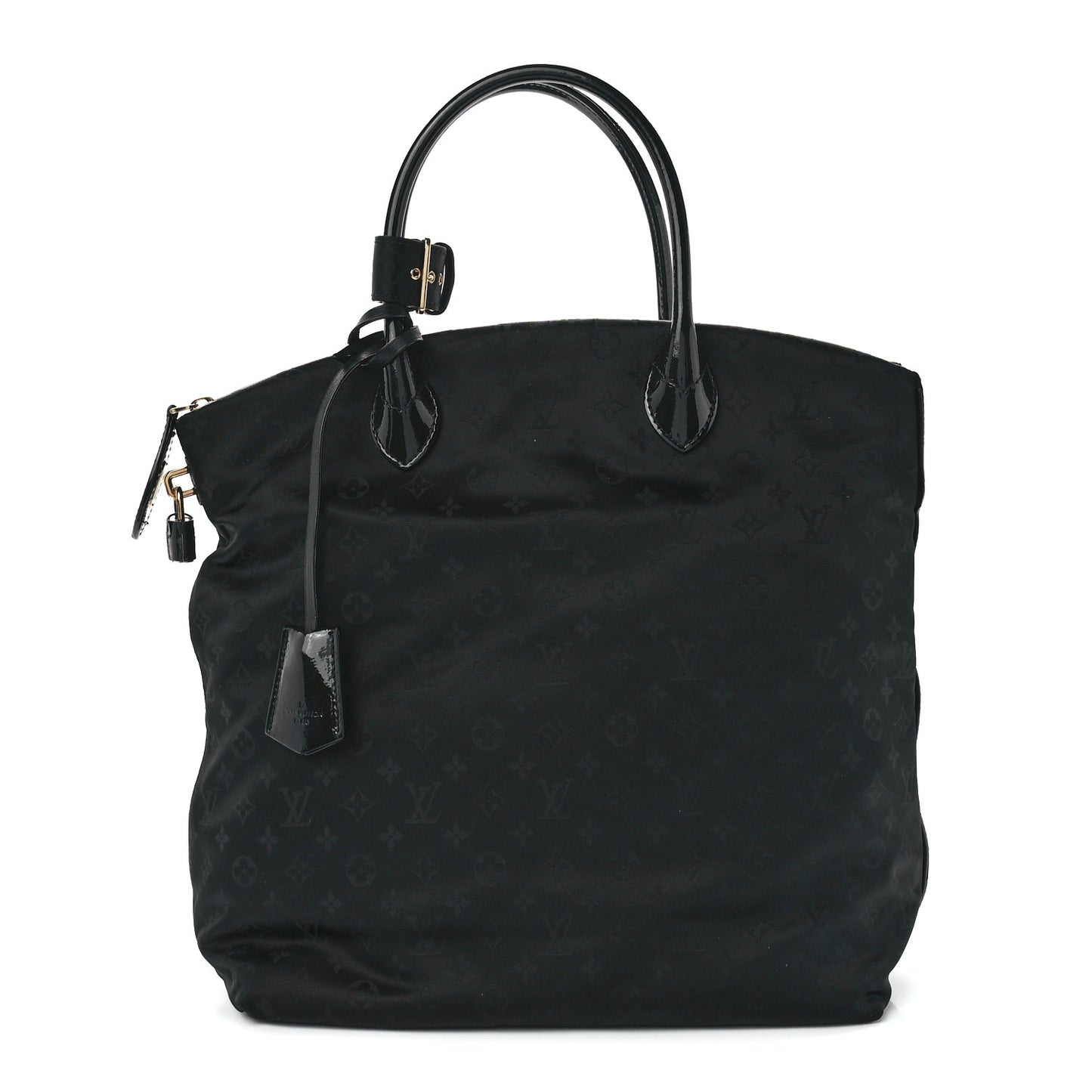 Monogram Nylon Desire Lockit Vertical MM Black