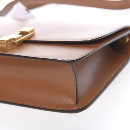 Saint Laurent Smooth Calfskin Carre Satchel Brown 8 of 8