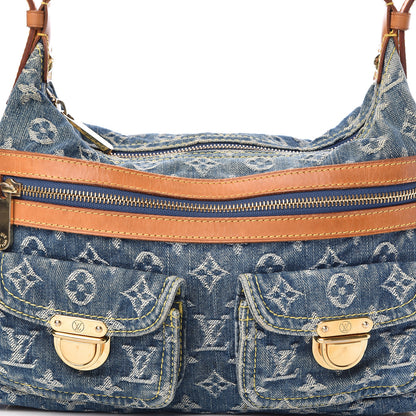 Louis Vuitton Monogram Denim Baggy PM Blue 9 of 11