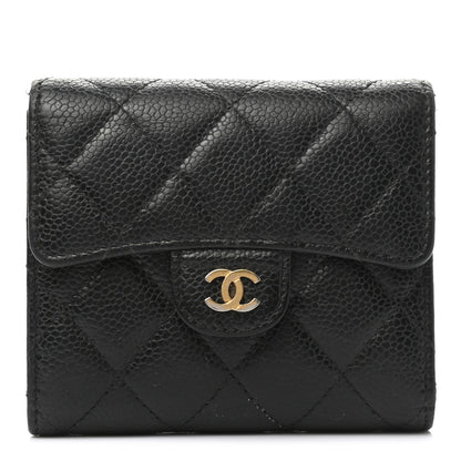 Chanel Caviar Quilted Compact Flap Wallet Black 3 of 20