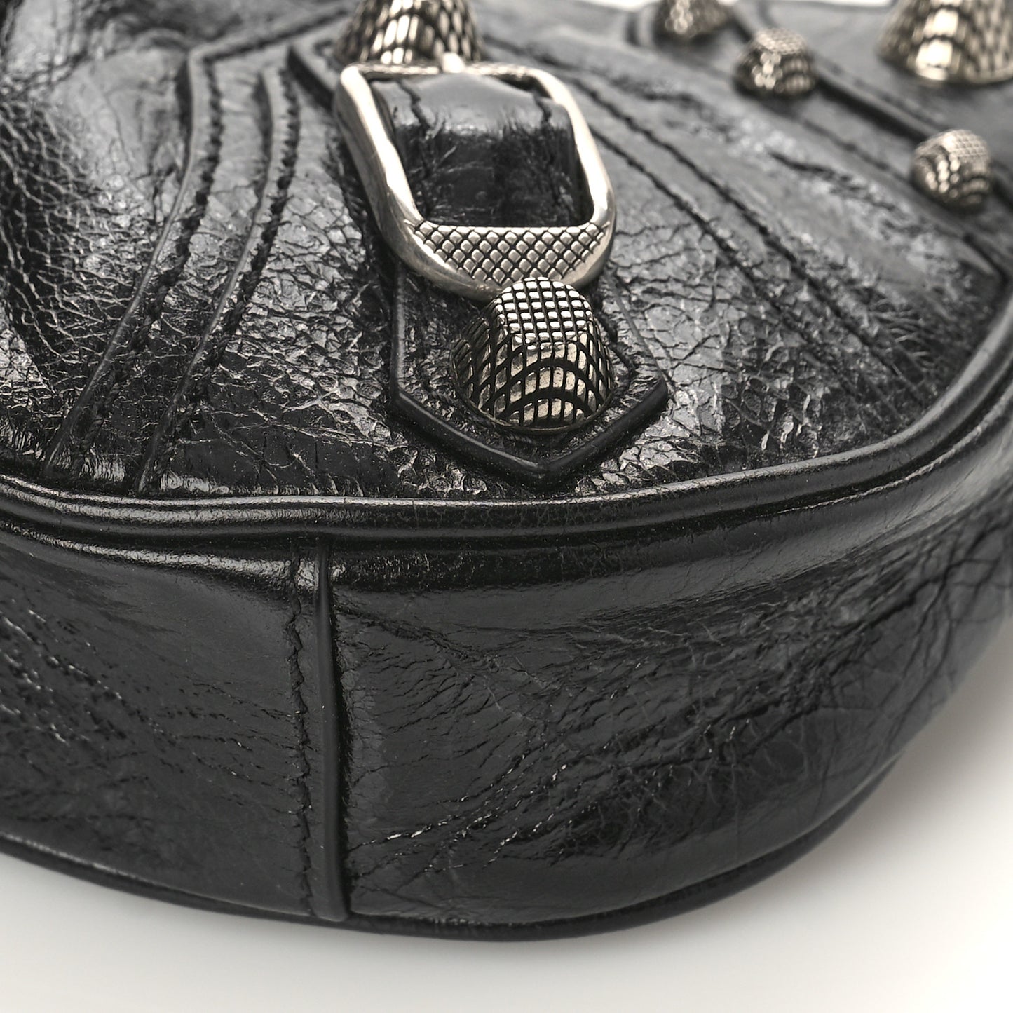 Agneau Arena Le Cagole Mini Purse With Chain Black