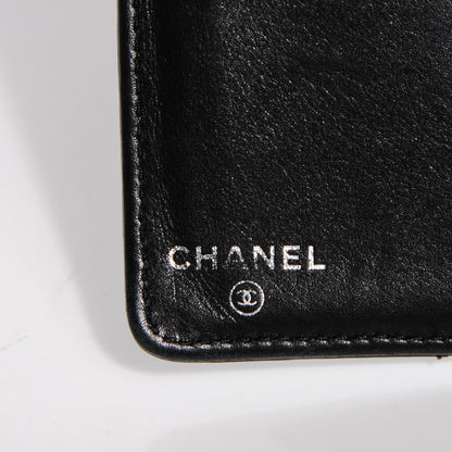 Chanel Lambskin Quilted Yen Wallet Black 6 of 8