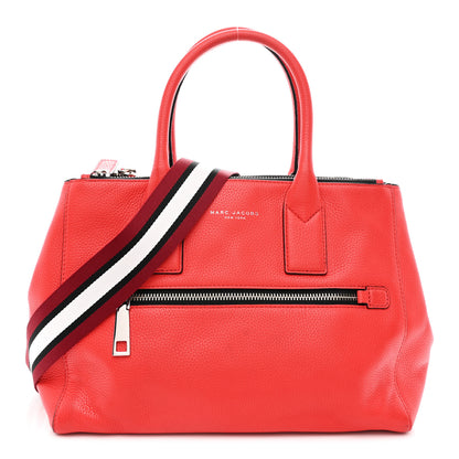 Marc Jacobs Pebbled Calfskin Gotham Bauletto Satchel Red 1 of 11