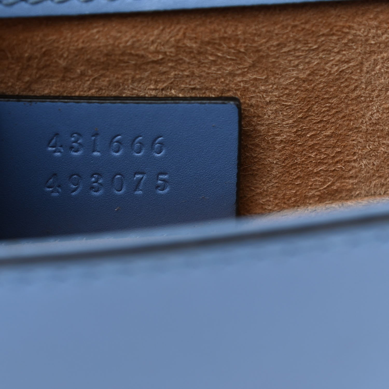 Gucci Calfskin Mini Sylvie Chain Shoulder Bag Clear Sky Blue 9 of 17