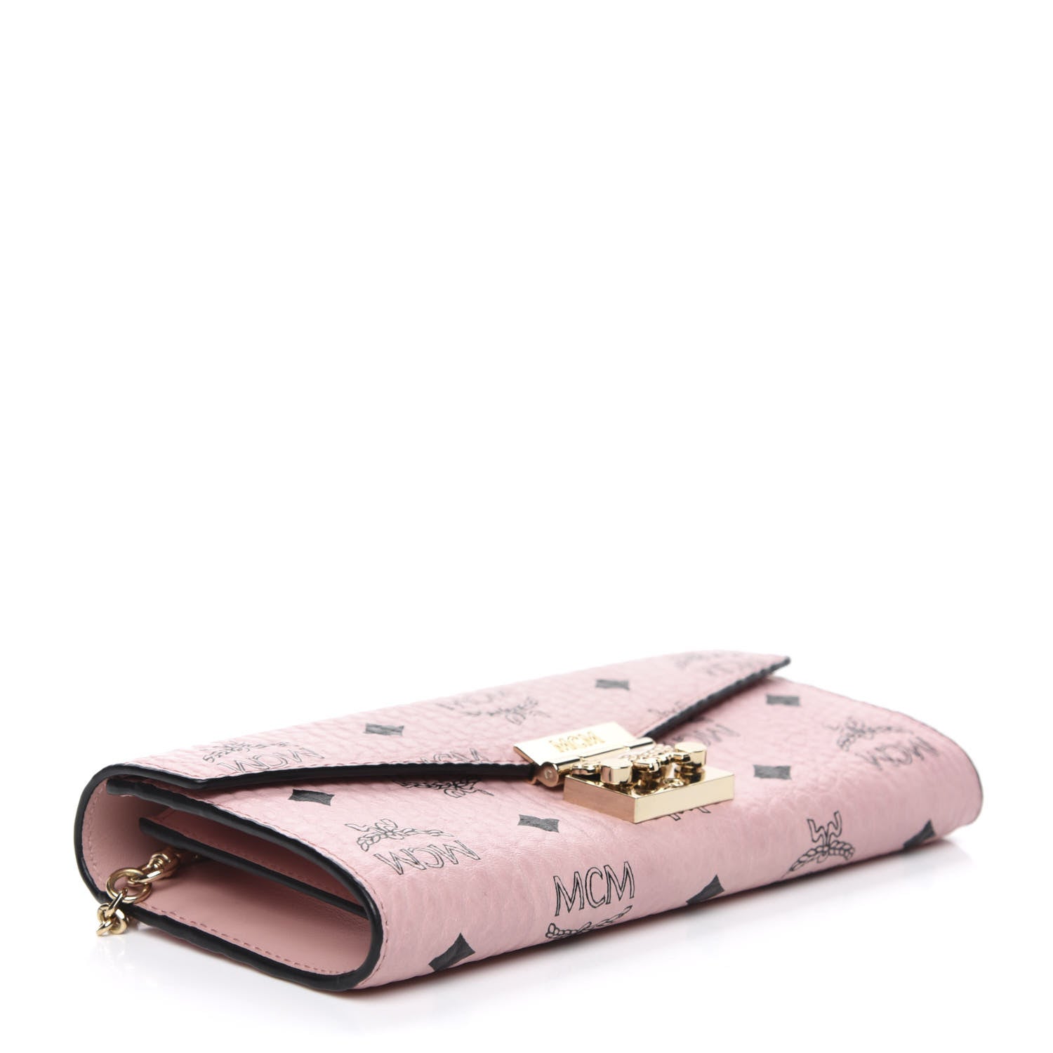 MCM Visetos Large Patricia Wallet On Chain Soft Pink 4 of 6