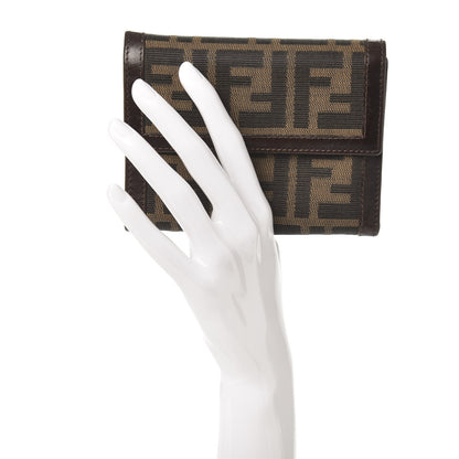 Fendi Zucca Compact Wallet Tobacco 2 of 7