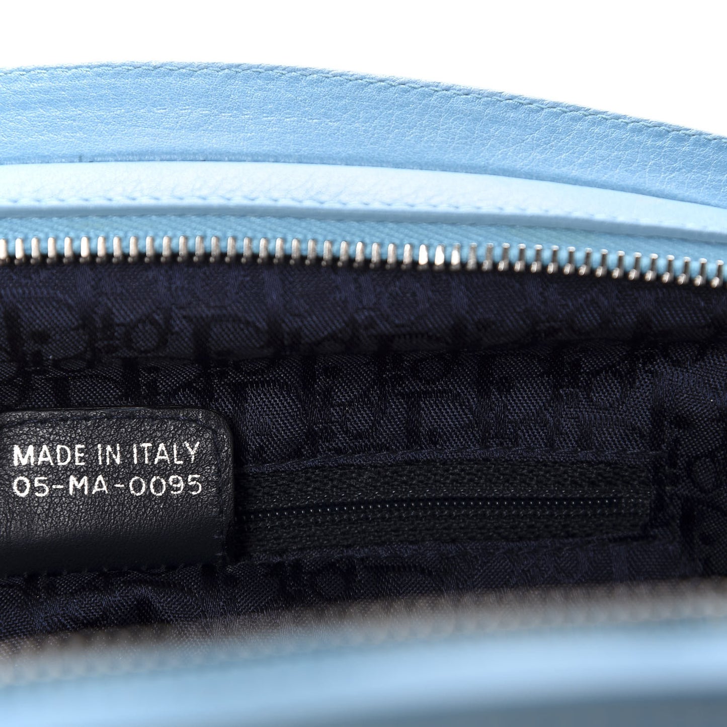 Calfskin Butterfly Pearls Frame Satchel Blue