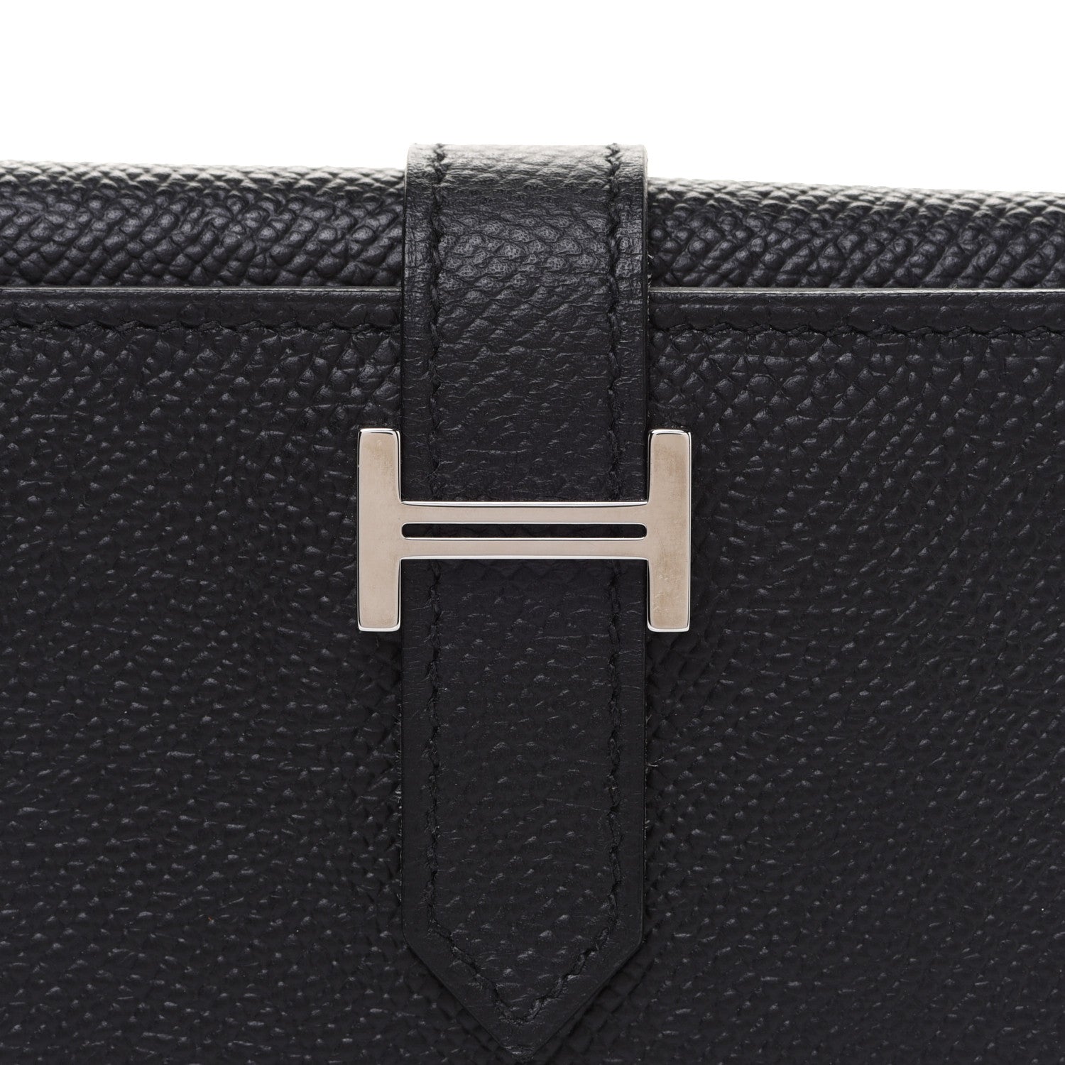 Hermes Epsom Tri-Fold Bearn Wallet Black 7 of 8