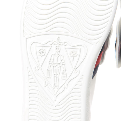Gucci Calfskin Ayers Crystal Panther Embroidered Womens Ace Sneakers 37 White 8 of 11
