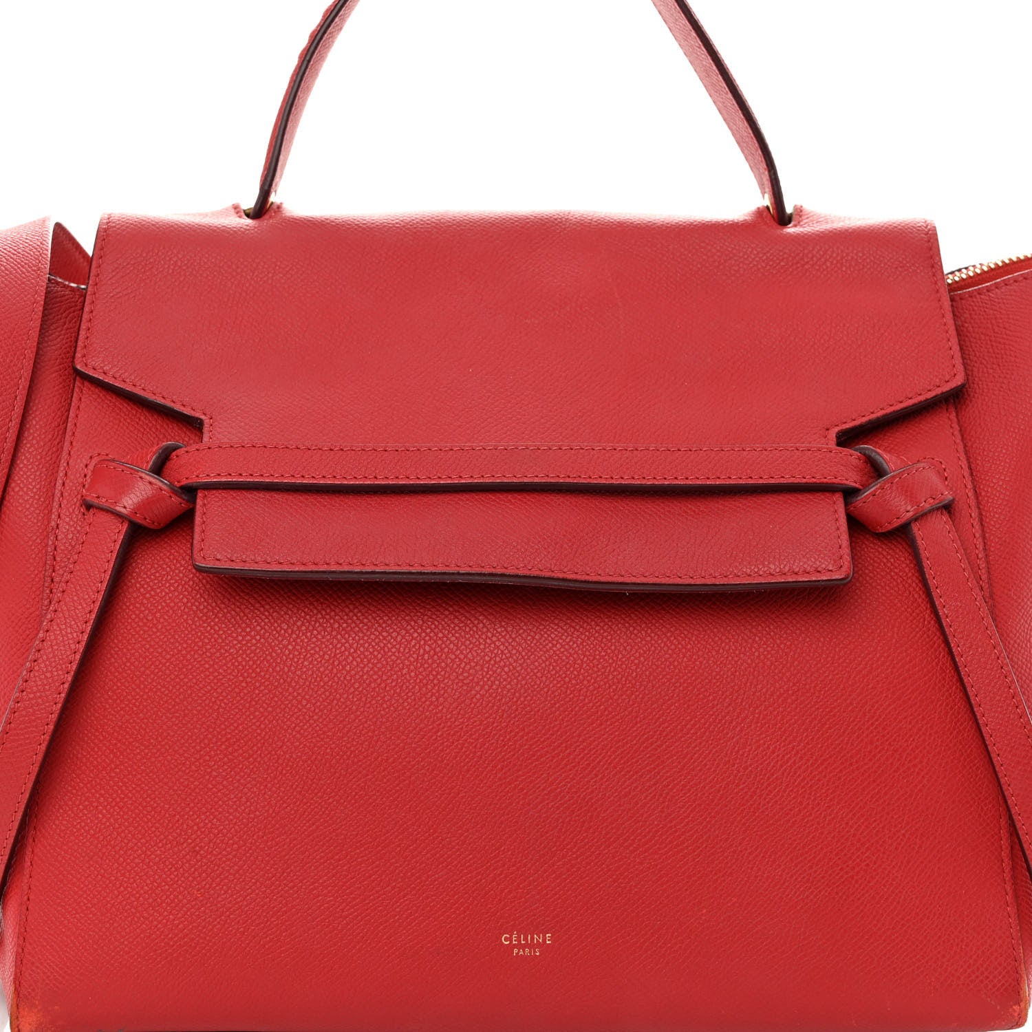 Celine Grained Calfskin Mini Belt Bag Coquelicot 7 of 17